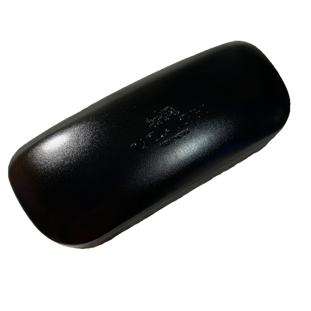 Coach Classic Black HardShell Eyeglass Sunglasses Case Only Embossed Logo